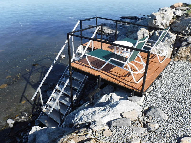 Deck on Lake Champlain